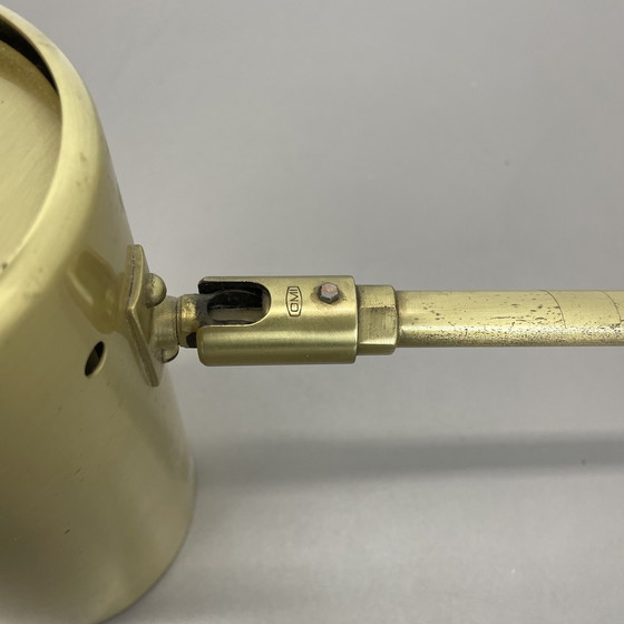 Image 1 of Zeldzame verstelbare massief messing Stilnovo stijl theater spot wandlamp, Italië 1970S