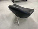 Leolux Papageno Fauteuil zwart leer