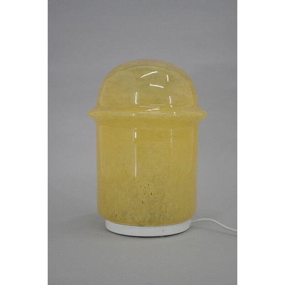 Image 1 of Vintage Space Age vloerlamp van gebobbeld glas, Tsjechoslowakije 1970