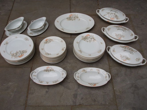 Rosenthal Bavaria Elite Herfstroos porseleinen servies: 36 Stuks