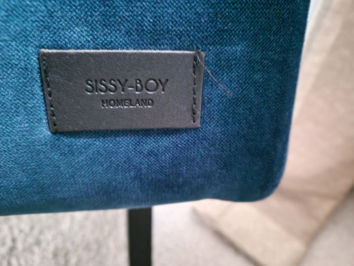 Sissy Boy Fluwelen Fauteuil Blauw