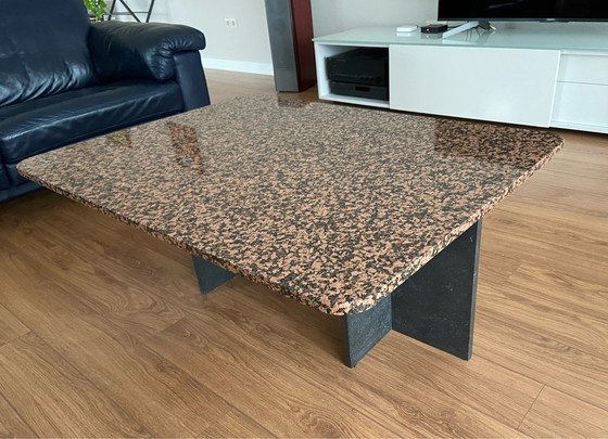 Image 1 of Vintage Granieten salontafel