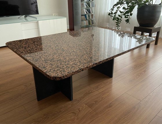 Image 1 of Vintage Granieten salontafel
