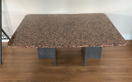 Image 1 of Vintage Granieten salontafel
