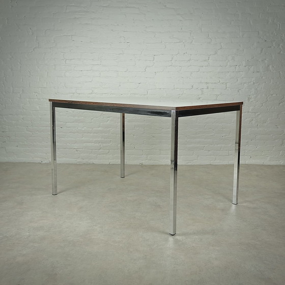 Image 1 of Modernistische Industriële Tafel of Bureau, Jaren 70