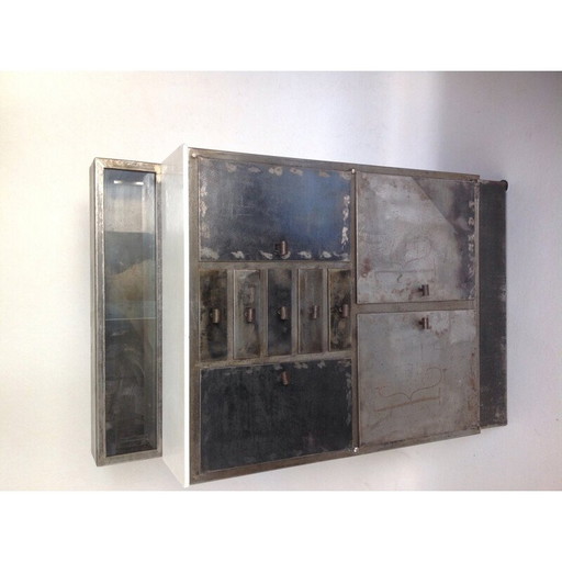 Vintage ijzeren ladekast, 1930