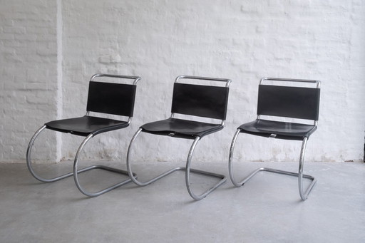 6x MR10 Chairs by Ludwig Mies van der Rohe Decoene Knoll