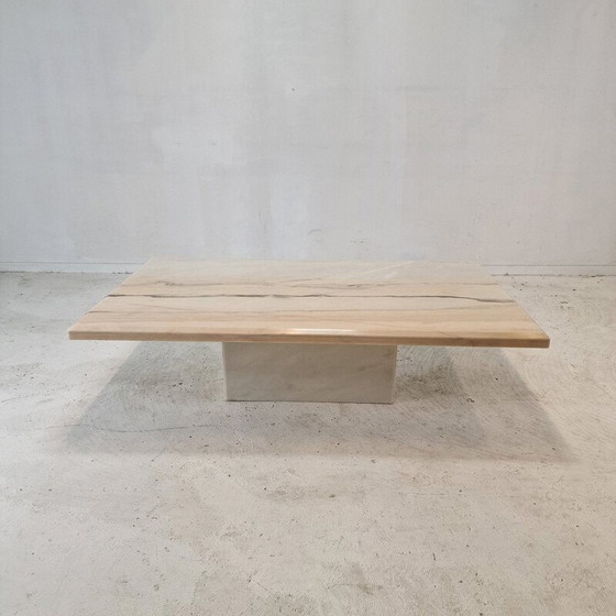 Image 1 of Vintage marmeren salontafel, Italië 1980