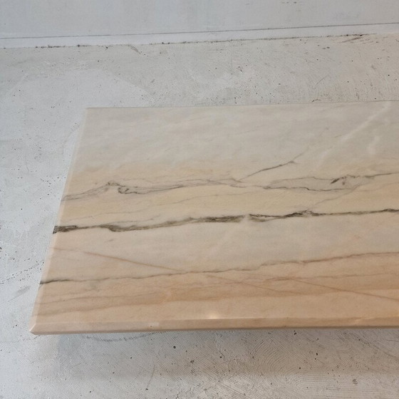 Image 1 of Vintage marmeren salontafel, Italië 1980
