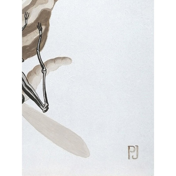 Image 1 of Vintage acrylschilderij "Clockwork Peanut" door Pierre Jacob, 2020