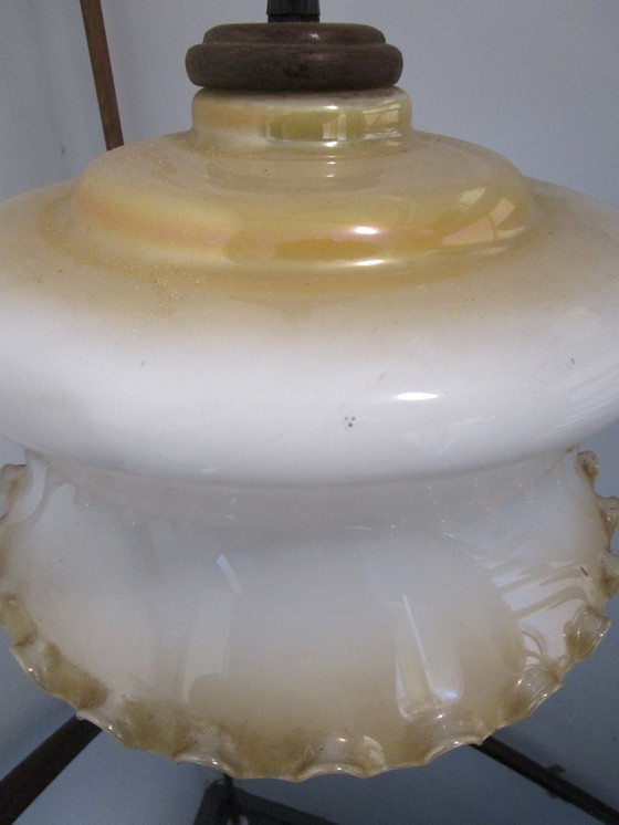 Image 1 of Mooie Grote Verstelbare Antieke Jaren 40 Hanglamp