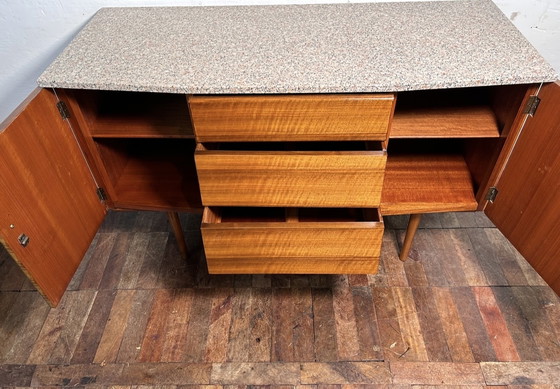 Image 1 of Mid century retro vintage teak dressoir wastafel 1960