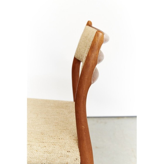 Image 1 of Set van 4 vintage No. 78 teakhouten eetkamerstoelen door Niels Otto Møller voor J.L. Møllers