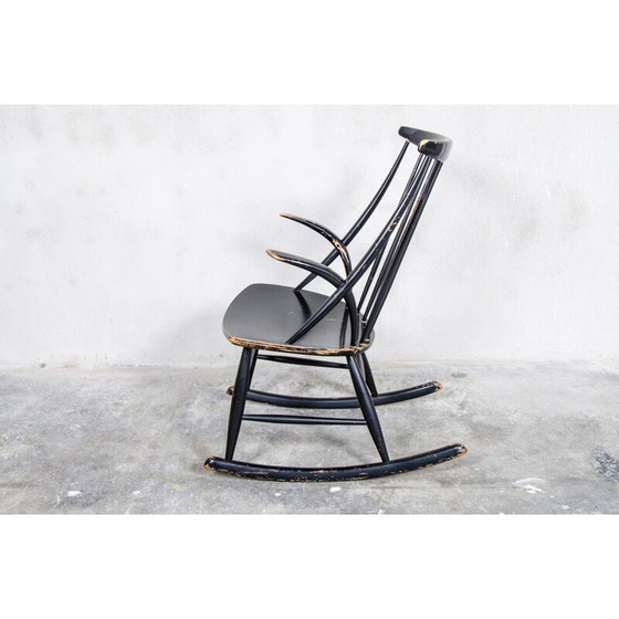 Image 1 of Vintage schommelstoel door Illum Wikkelsø voor Niels Eilersen - jaren 1950