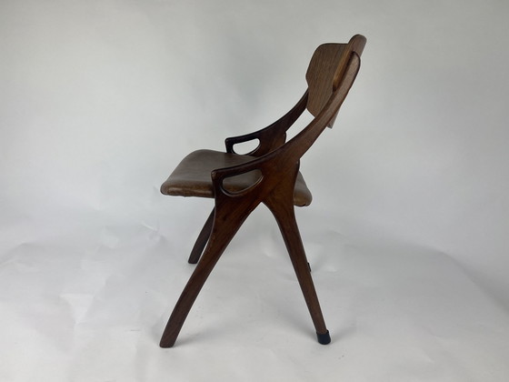 Image 1 of Eetkamerstoelen set 5x Hovman Olsen jaren 50