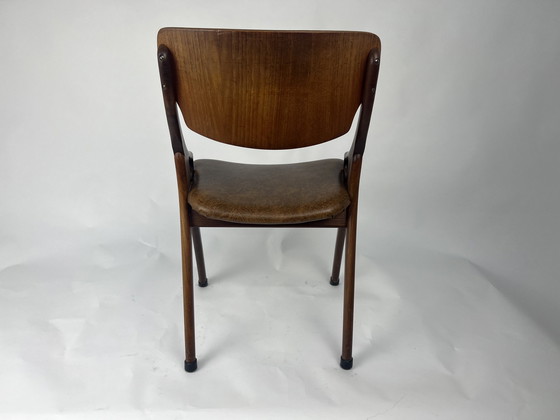 Image 1 of Eetkamerstoelen set 5x Hovman Olsen jaren 50