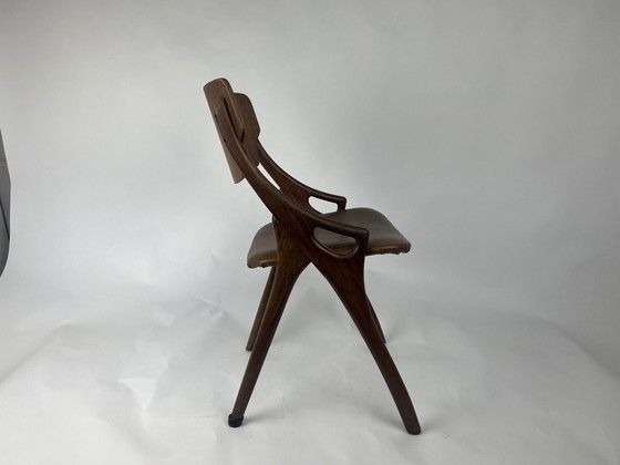 Image 1 of Eetkamerstoelen set 5x Hovman Olsen jaren 50