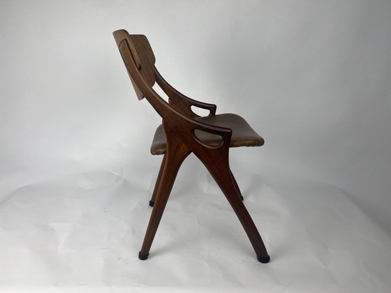 Image 1 of Eetkamerstoelen set 5x Hovman Olsen jaren 50