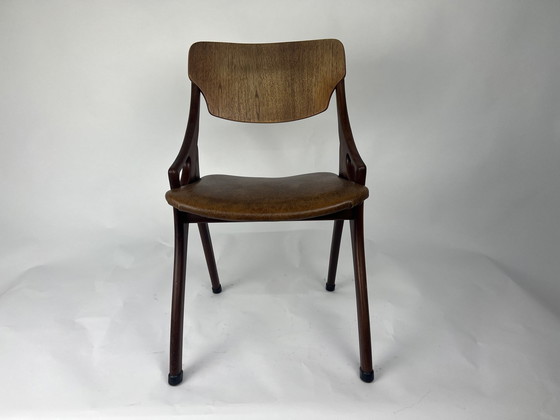 Image 1 of Eetkamerstoelen set 5x Hovman Olsen jaren 50