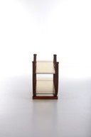 Zeldzame Deense sidetable met orgineel glas, 1960s