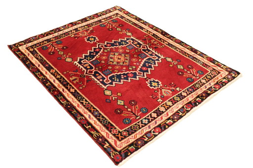 Origineel Perzisch Tapijt Nomadisch & Dorpskleed Shiraz 150 X 121 Cm Top Conditie