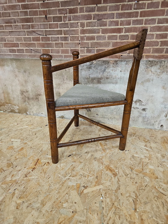 Image 1 of Swedish Monkchair Hand Carved 1950