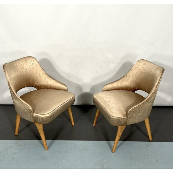 Image 1 of Paar vintage fauteuils, Italië 1950