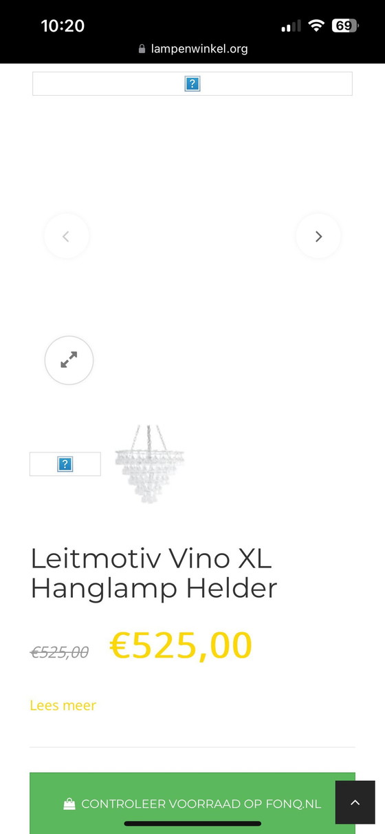 Image 1 of Leitmotiv Wijnglazen Vino Hanglamp Xl