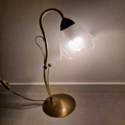 Jaren 90 Sneeuwklok Lampje Bureaulamp