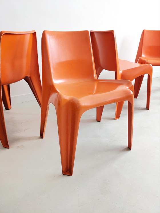 Image 1 of 4x Helmut Bätzner voor Bofinger 'BA 1171' stoelen uit 1960