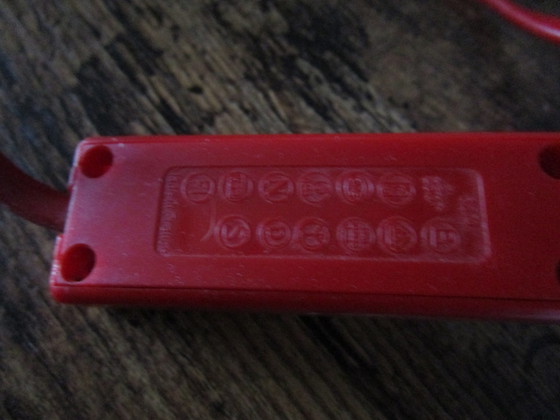 Image 1 of Rode Vintage Tafellamp Van Veneta Lumi, Italiaans 1970S