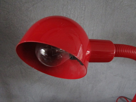 Image 1 of Rode Vintage Tafellamp Van Veneta Lumi, Italiaans 1970S