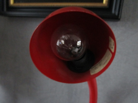 Image 1 of Rode Vintage Tafellamp Van Veneta Lumi, Italiaans 1970S