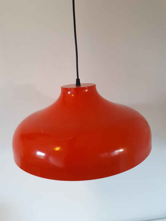 Image 1 of Vintage oranje hanglamp