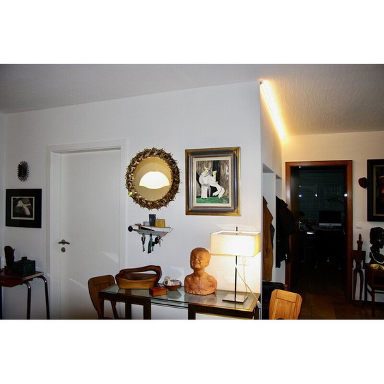 Image 1 of Vintage ronde verguld messing spiegel van Christoph Palma voor Palwa, Oostenrijk 1960