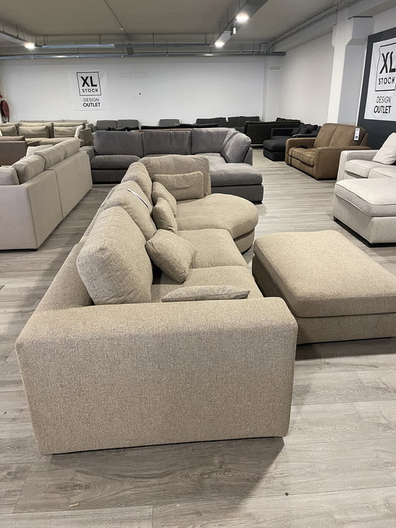 Image 1 of Beige Melé Lounge Bank