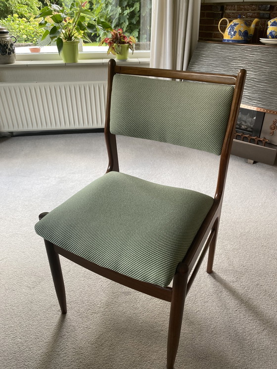 Image 1 of Vintage teak eettafel met 4x stoelen