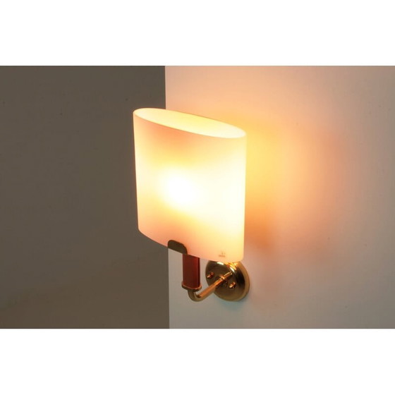 Image 1 of Paar vintage Murano glazen wandlampen van Vetri, Italië 1960