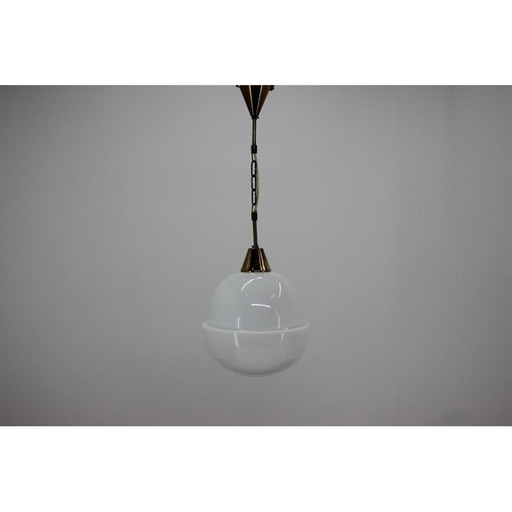 Vintage messing hanglamp, Tsjecho-Slowakije 1960