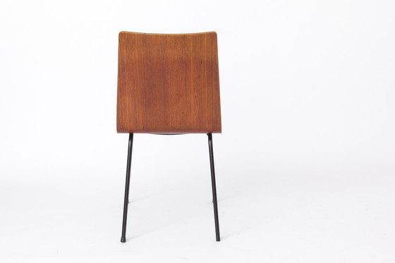 Image 1 of Set van 6 multiplex vintage stoelen 1960S - Duits ontwerp