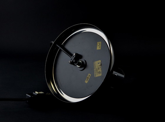 Image 1 of Mid-Century Chroom en Glas Paddenstoel Tafellamp van Baum Leuchten, 1970s