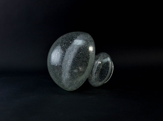 Image 1 of Mid-Century Chroom en Glas Paddenstoel Tafellamp van Baum Leuchten, 1970s