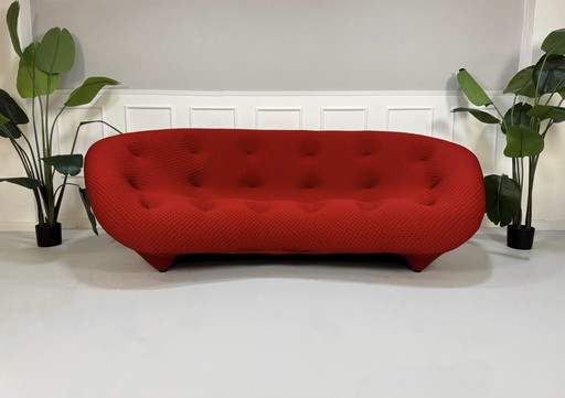 Ligne Roset Ploum Designer Sofa Rood Bankje 4 Zits