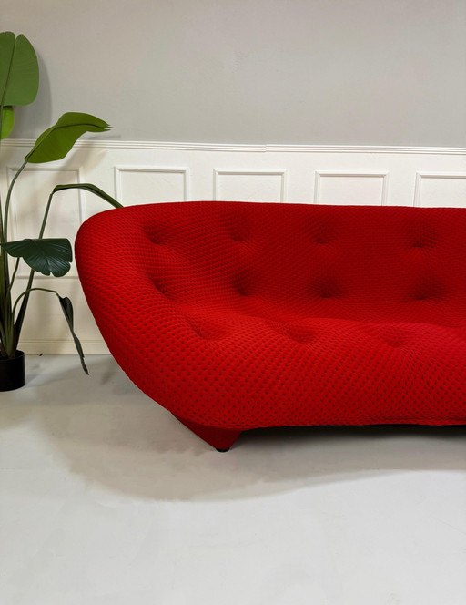 Ligne Roset Ploum Designer Sofa Rood Bankje 4 Zits