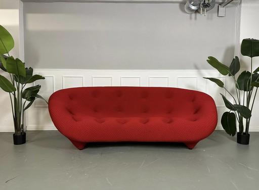 Ligne Roset Ploum Designer Sofa Rood Bankje 4 Zits