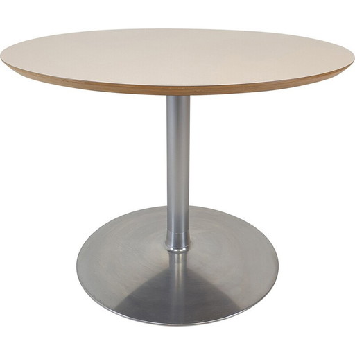 Vintage ronde houten eettafel door Pierre Paulin voor Artifort, 2000