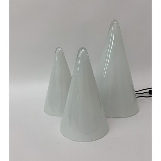 Image 1 of Set van 3 vintage tipi tafellampen voor SCE, jaren 1970