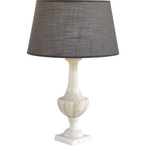 Vintage lamp in albast steen