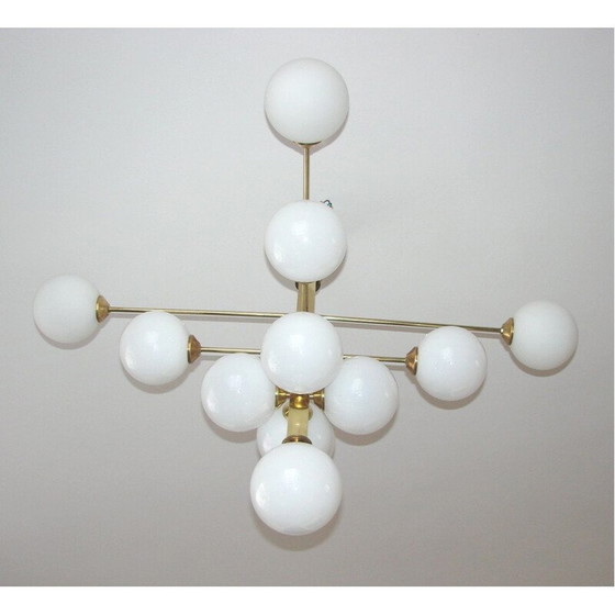 Image 1 of Vintage messing kroonluchter, 1970