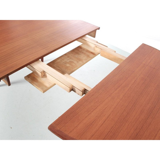 Image 1 of Scandinavische vintage teakhouten uitschuifbare tafel